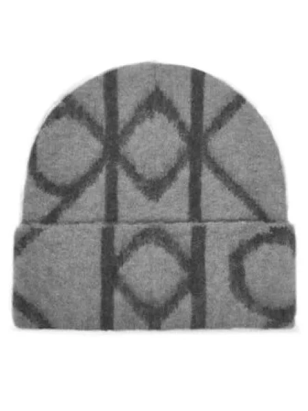 Kapa Calvin Klein Emblem Aop Brushed siva