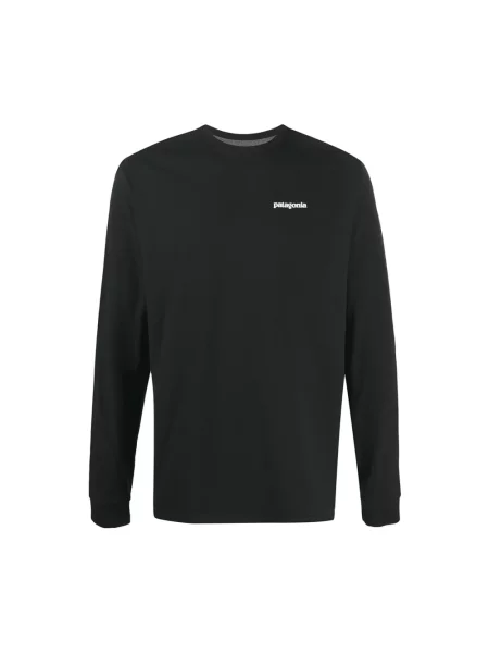 T-shirt Patagonia M's LS P6 Logo Responsibili Tee Black L czarna