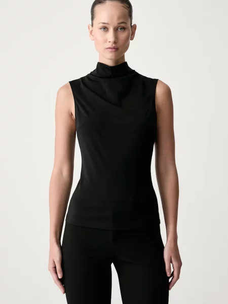 Le Privé top pentru femei cu vâscoză ALIZE TOP NOIR negru