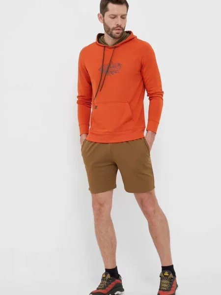 Bluza z kapturem Viking Bamboo Panaka Hoodie Man pomarańczowa