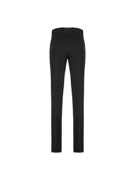 Spodnie Versace wełniane czarne
