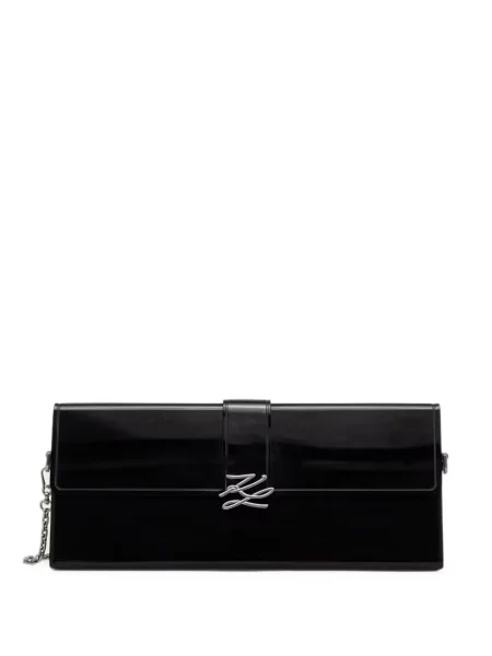 Geantă plic Karl Lagerfeld cu autograf negru
