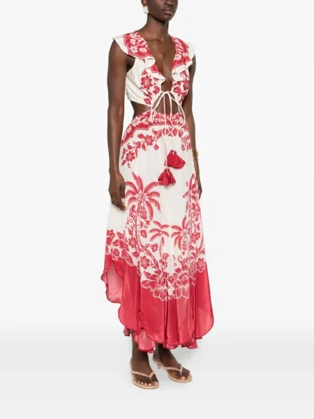 Rochie Farm Rio cu model floral de costum