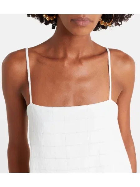 Rochie maxi Asceno de in în carouri alb
