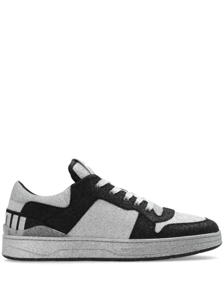 Sneakerși Jimmy Choo cu autograf negru