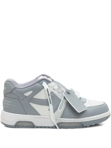 Sneakerși Off-white din piele business alb