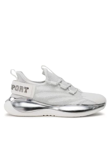 Тигровые кроссовки Plein Sport белые