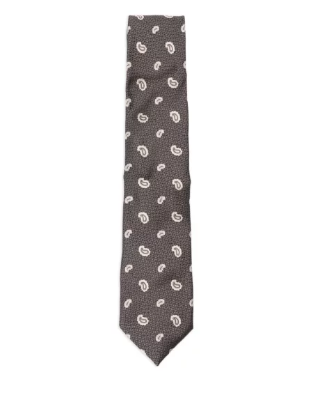Cravată Zegna de mătase gri