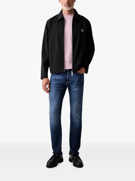 Tricou Karl Lagerfeld cu broderie roz