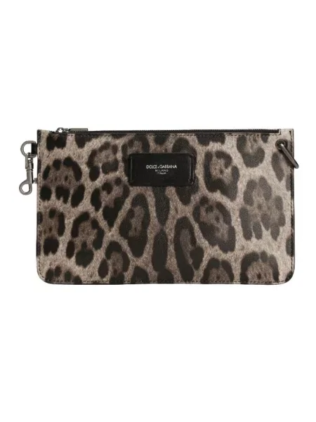 Torba crossbody Dolce And Gabbana skórzana brązowa