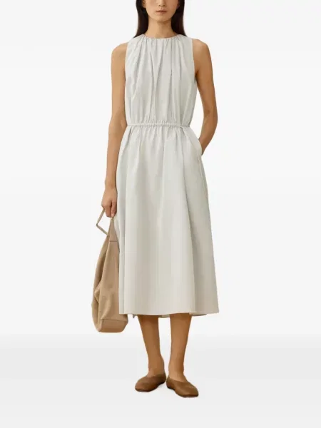Rochie midi Less fără mâneci cu cordon