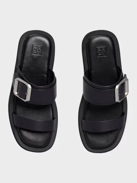 Кожаные шлепанцы Prpy черные