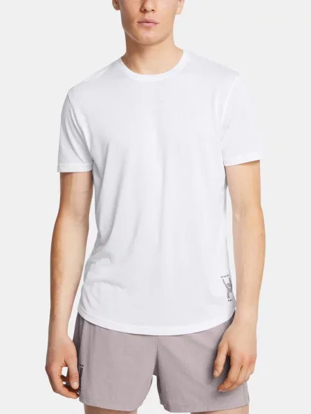 Bežecké tričko Under Armour biela