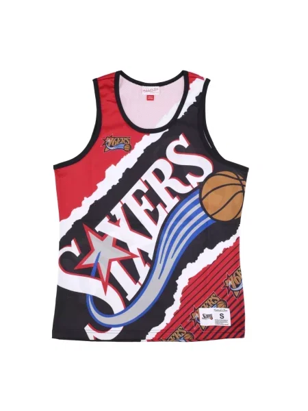 Wielobarwność koszykówka koszulka Mitchell & Ness