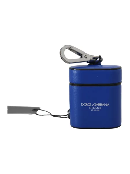 Torebka Dolce And Gabbana skórzana niebieska