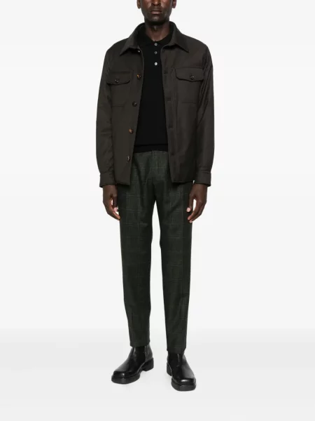 Lung tricou polo Corneliani negru