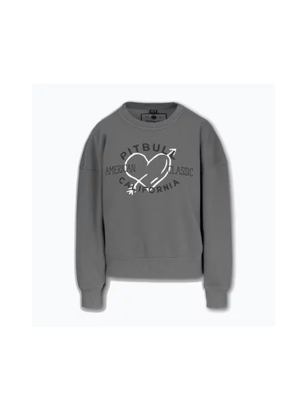 Кофта Pitbull Manzanita Heart Crewneck Sweatshirt washed grey сірий