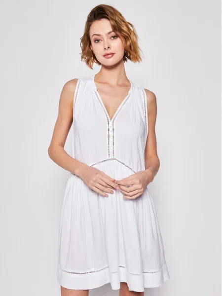 Seafolly Плажна рокля Beach Basics бял