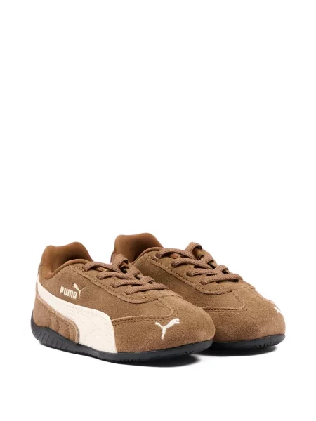 Sneakersy dziecięce Puma brązowe
