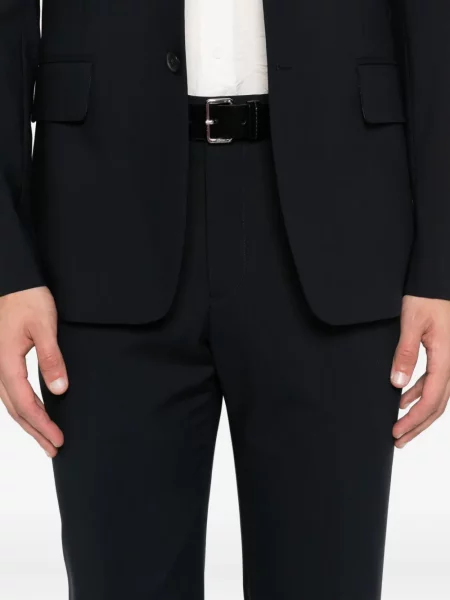 Pantaloni Sandro de lână albastru