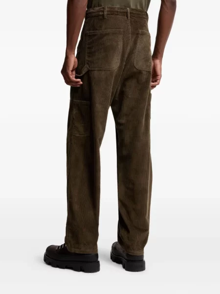 Pantaloni Moncler de catifea cord verde
