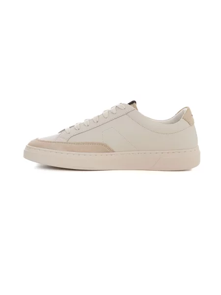 Sneakersy Boss skórzane beżowe