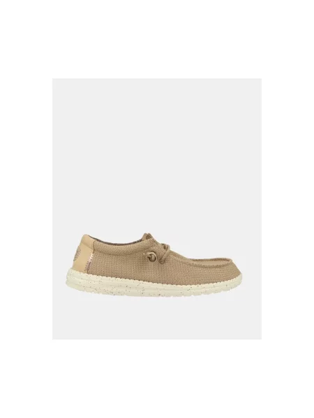 Sneakerși Heydude plasă maro
