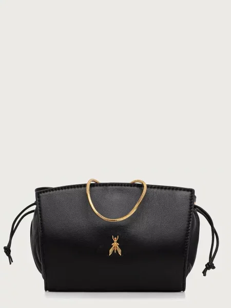 Patrizia Pepe crossbody kabelka dětská kožená černá