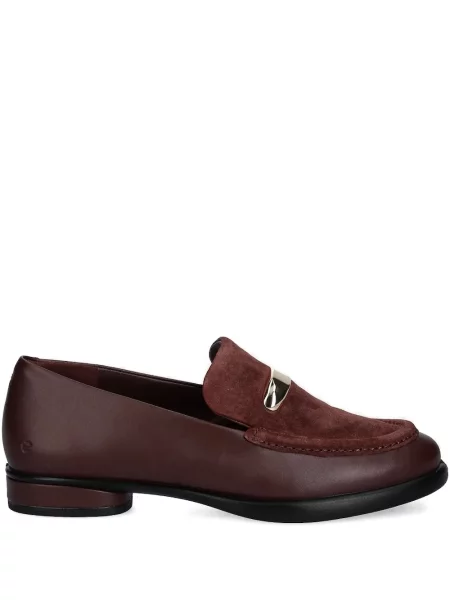 Pantofi loafer Ecco din piele de căprioară maro