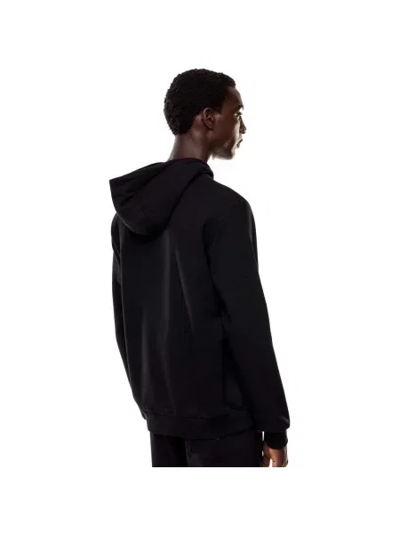 Mikina Emporio Armani Train Logo Series Big Logo Hoodie black černá