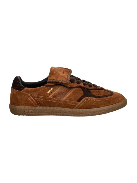 Sneakersy Alohas skórzane brązowe