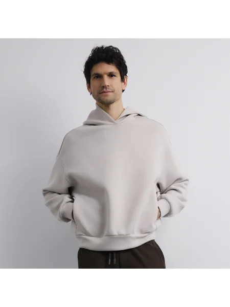 Reserved Sima kapucnis pulcsi bézs