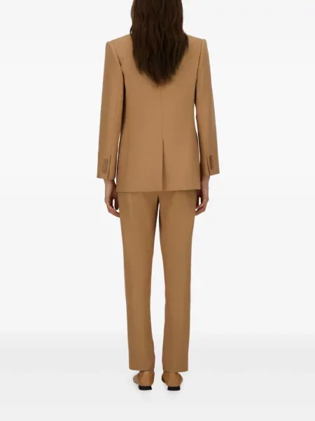 Pantaloni Herno plisate maro