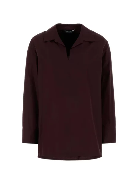 Bluză 's Max Mara din poplin roșu