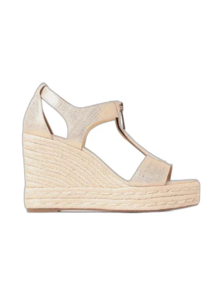 Lniane espadryle Michael Kors żółte