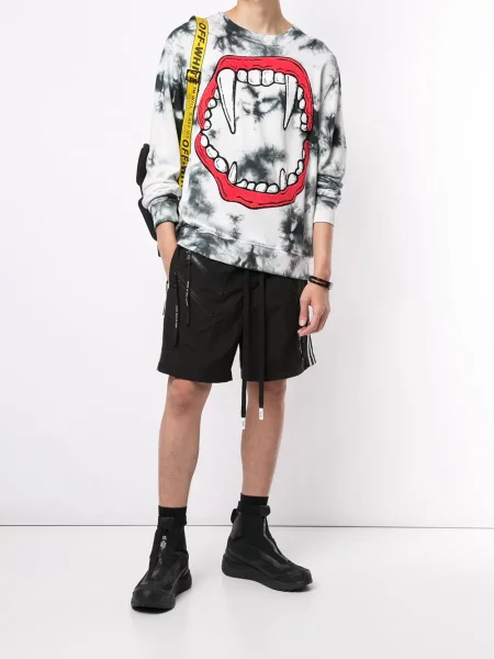 Tie-dye kaklaraištis Haculla balta