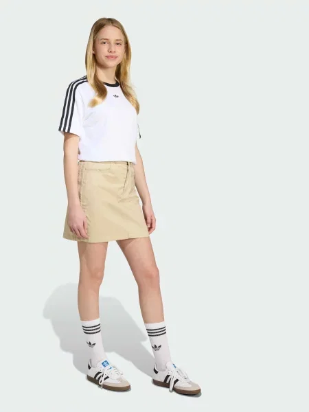 Дитяча Спідниця міні adidas бежевий