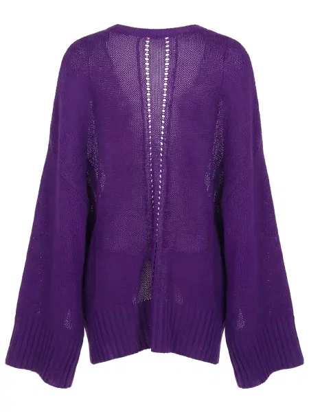 Pulover Valentino Garavani tricotate violet