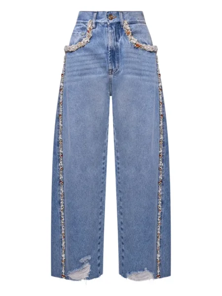 Blugi Patbo cu mărgele albastru