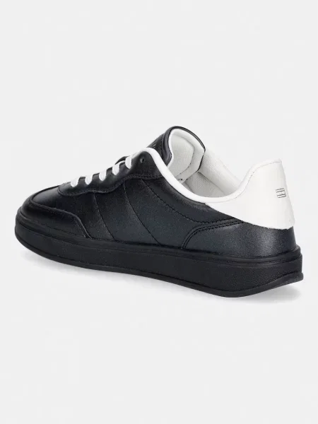 Tommy Hilfiger TH HERITAGE SHINY SNEAKER sneakersy skórzane czarne