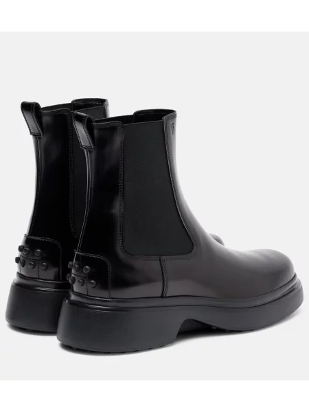 Botine chelsea Tod's din piele negru