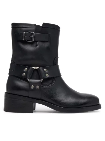 Tommy Jeans Čizme Tjw Biker crna