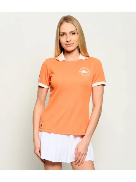 Tricou polo Lacoste portocaliu
