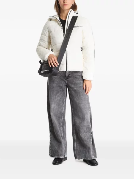 Džínsová bunda Karl Lagerfeld Jeans biela