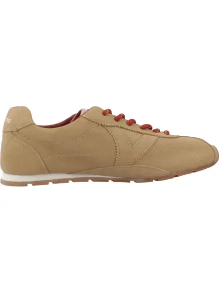 Sneakersy Victoria skórzane brązowe