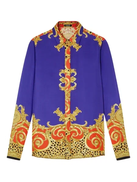 Cămașă Versace cu imagine violet