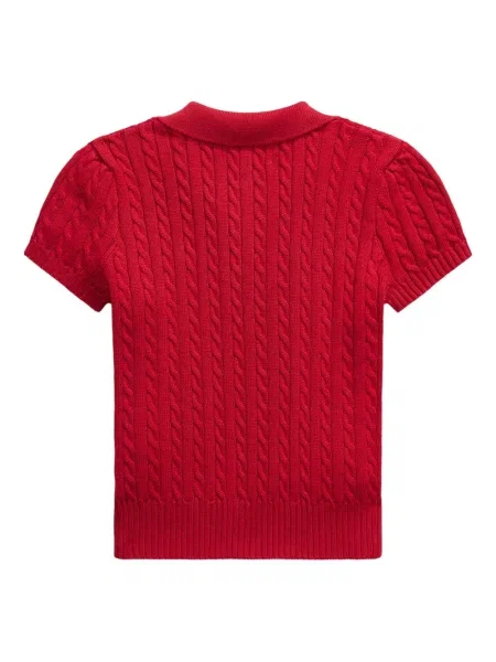 Koszulka polo dziecięca Polo Ralph Lauren czerwona
