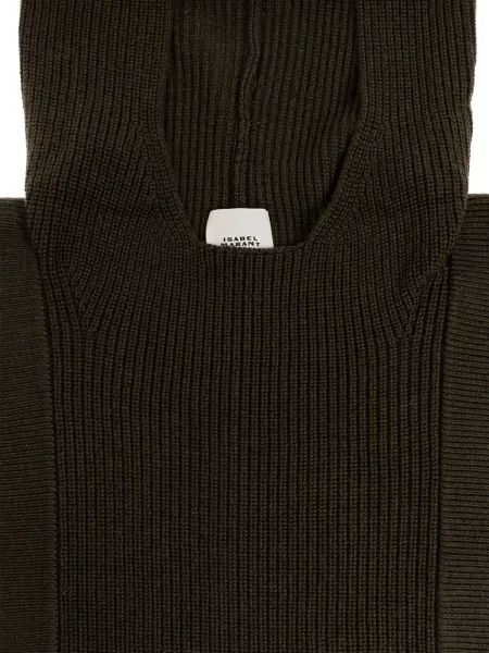 Fular Isabel Marant de lână negru