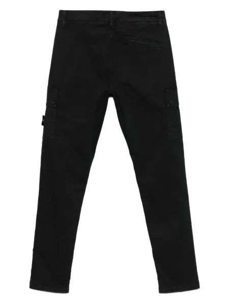 Spodnie cargo dziecięce Stone Island czarne