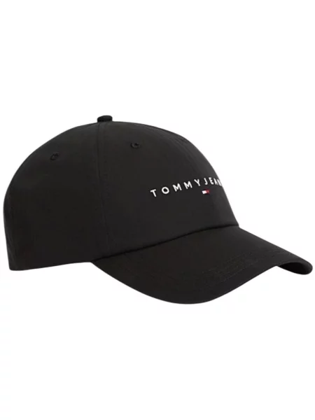 Pălărie Tommy Jeans cu autograf negru